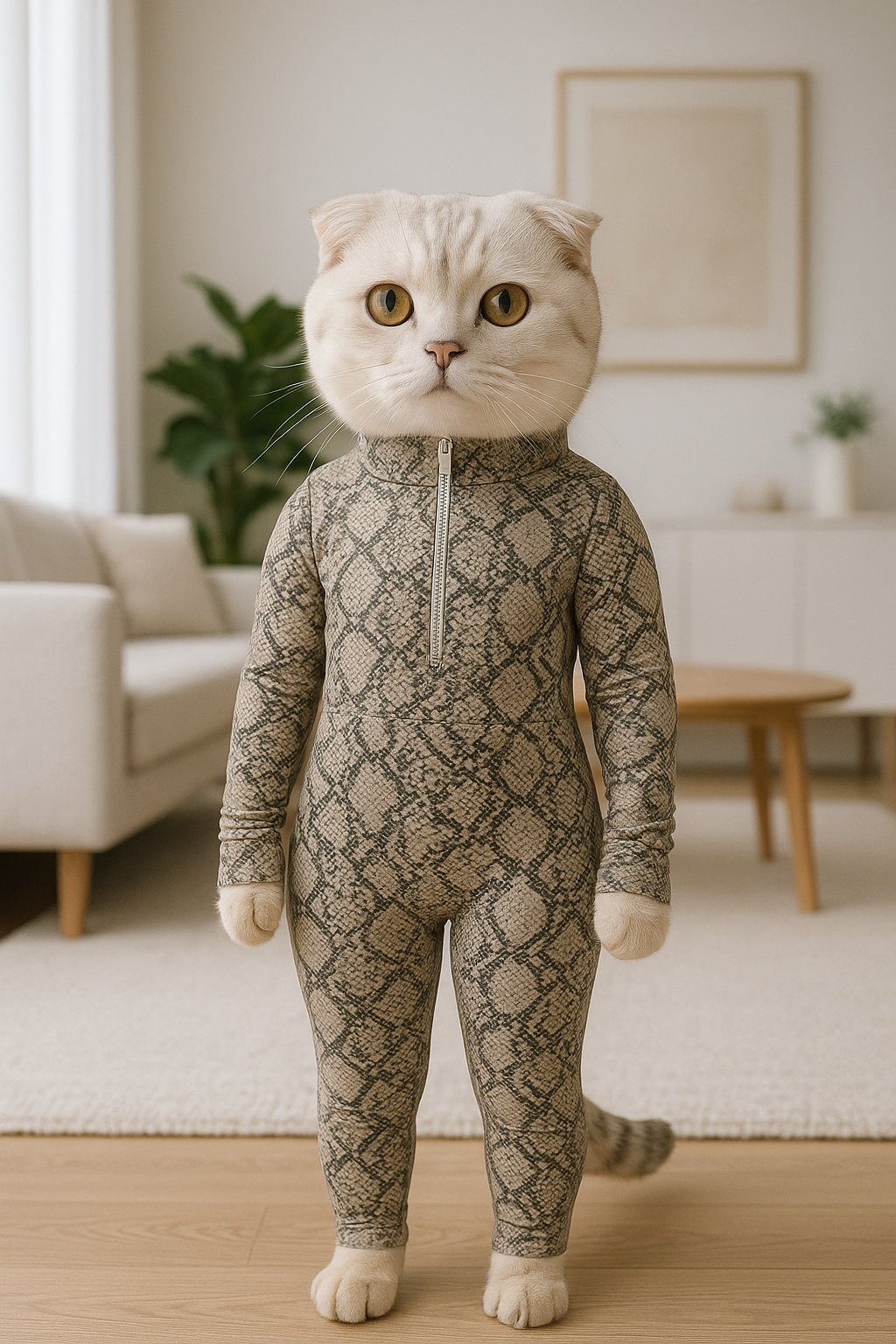 Python Long Sleeve Turtleneck Zip Up Full Bodysuit Total Zipper