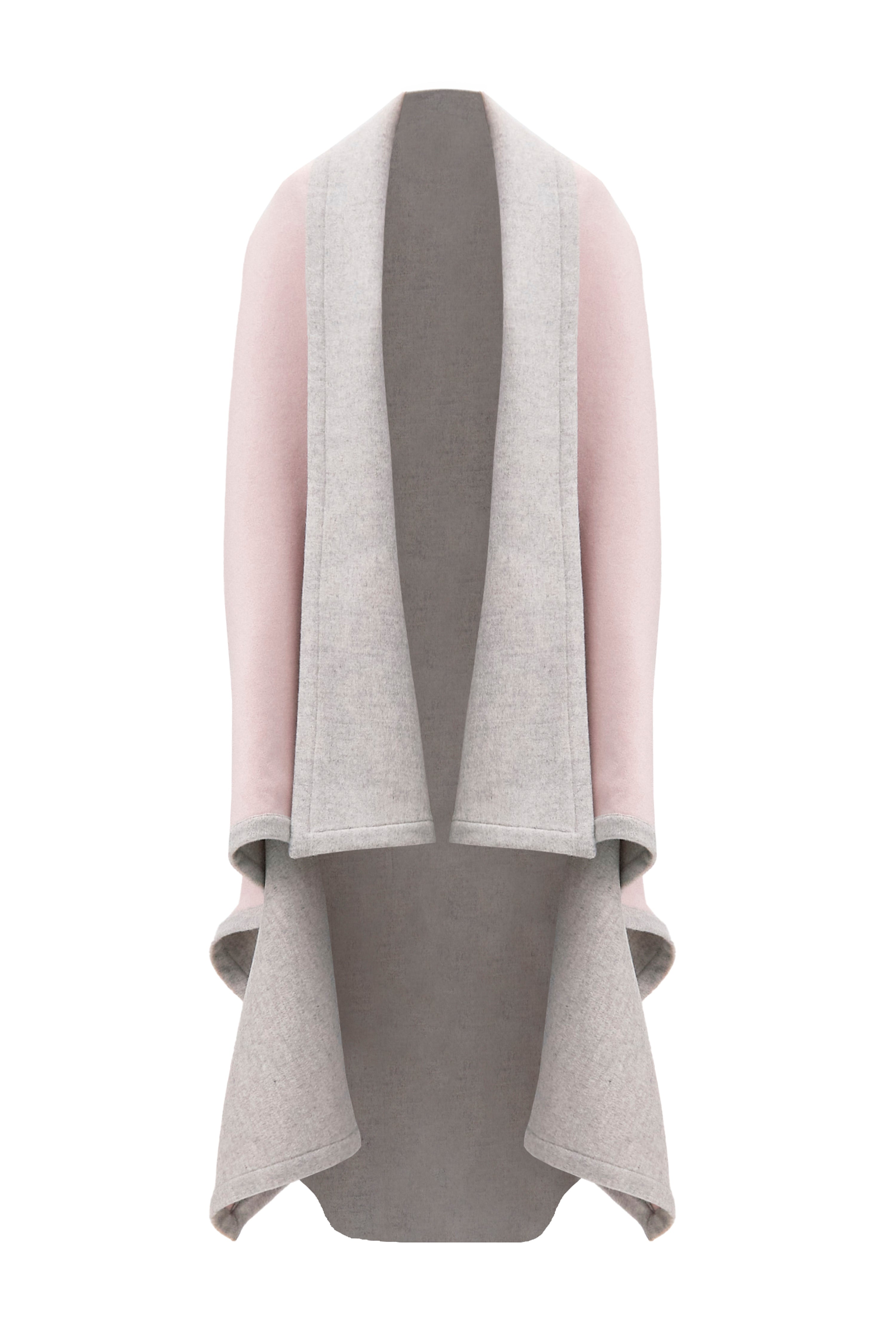 Glen Plaid Reversible Twist Vest Pink