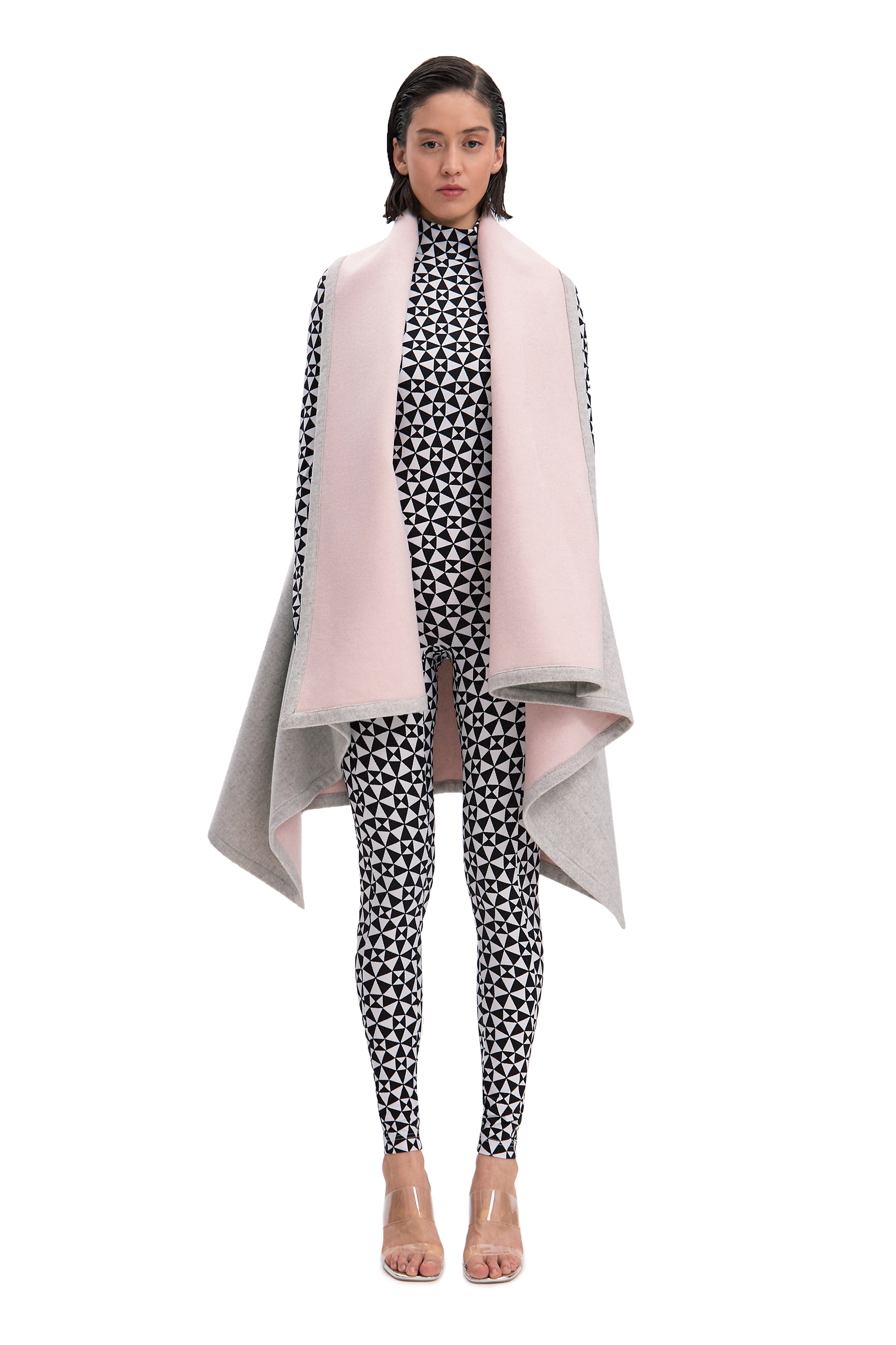 Rose Grey Reversible Twist Vest