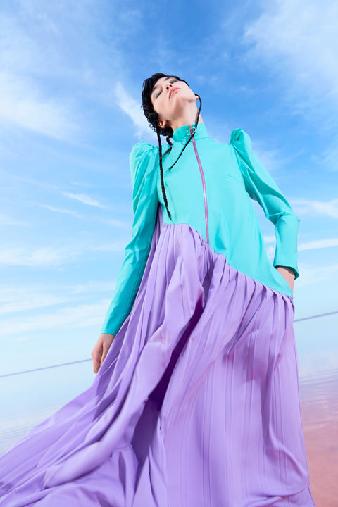 DRESS PRINCESS lilac/mint