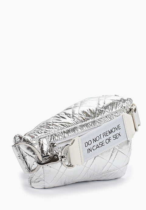 BAG LIVER silver quilted - ONE SIZE / Silver - ACCESSORIZE