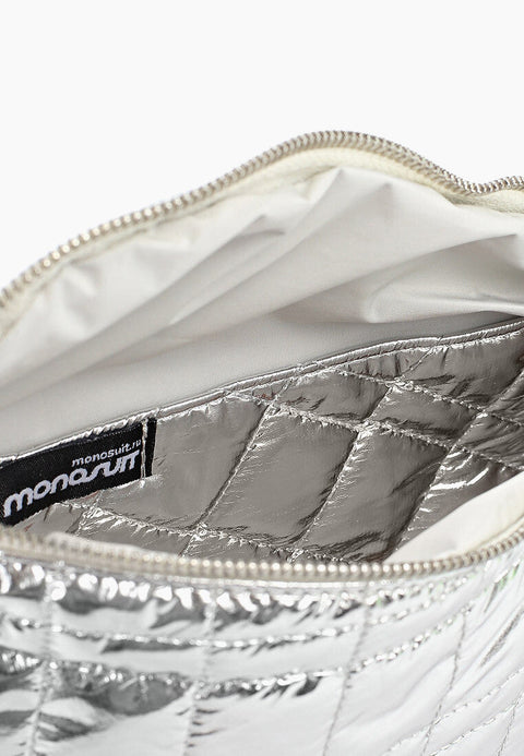 BAG LIVER silver quilted - ONE SIZE / Silver - ACCESSORIZE