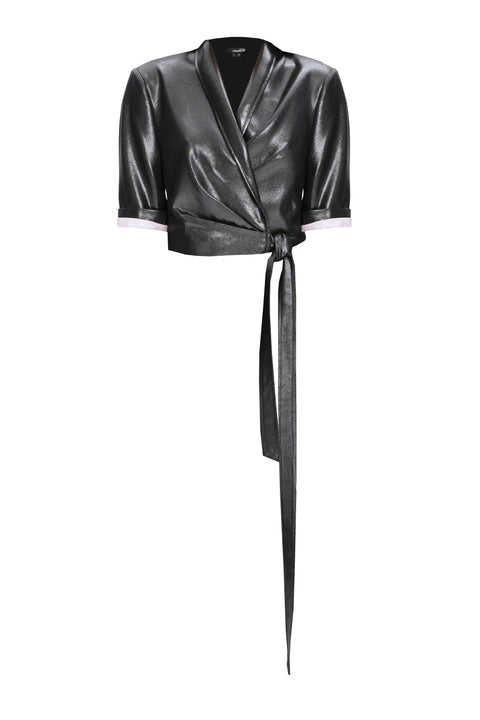 BLAZER CROPPED black - S-M / Black - TOP