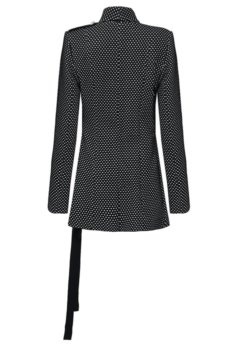 BLAZER SHORT dots black - TOP