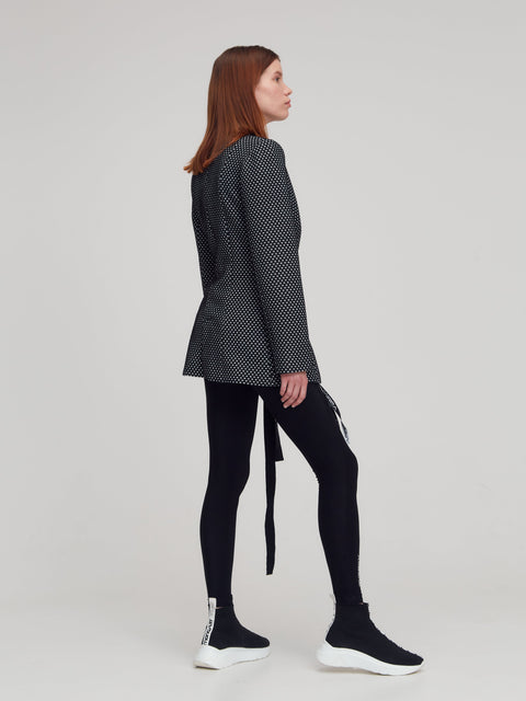 BLAZER SHORT dots black - TOP