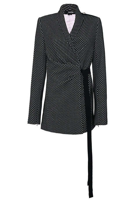 BLAZER SHORT dots black - TOP