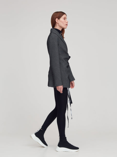 BLAZER SHORT dots black - TOP