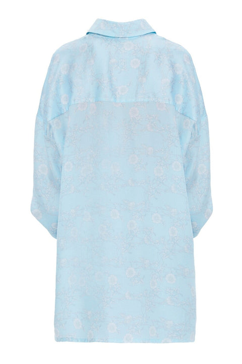 BLOUSE BOYFRIEND blue - S-M / Blue - TOP