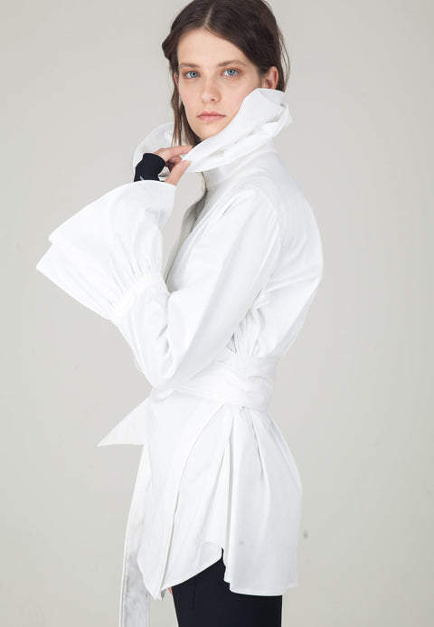 BLOUSE ROYAL white - TOP