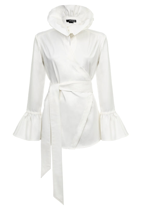 BLOUSE ROYAL white - TOP