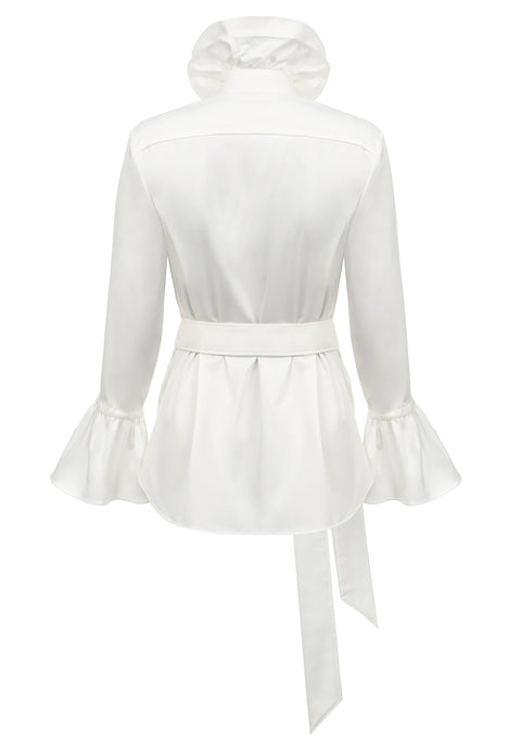 BLOUSE ROYAL white - TOP