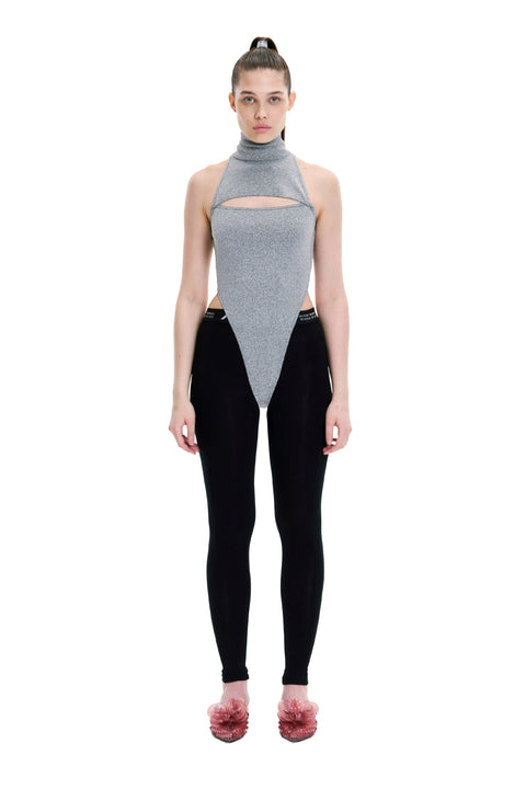 BODY OPEN HEART silver - TOP
