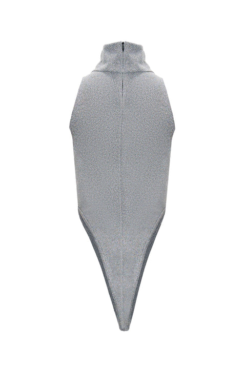 BODY OPEN HEART silver - TOP