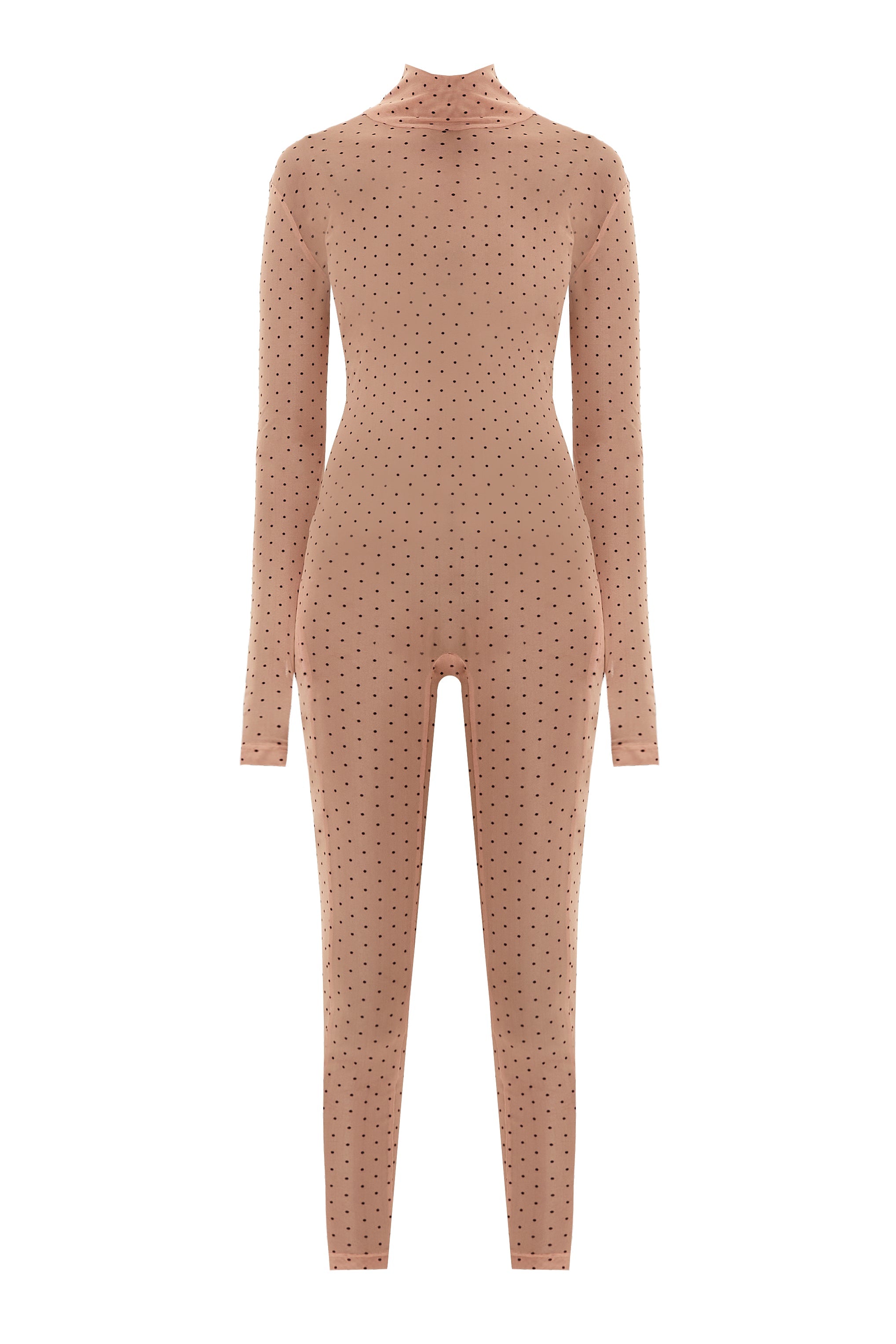 BODYSUIT Total Beige Dots - S-M - Bodysuit
