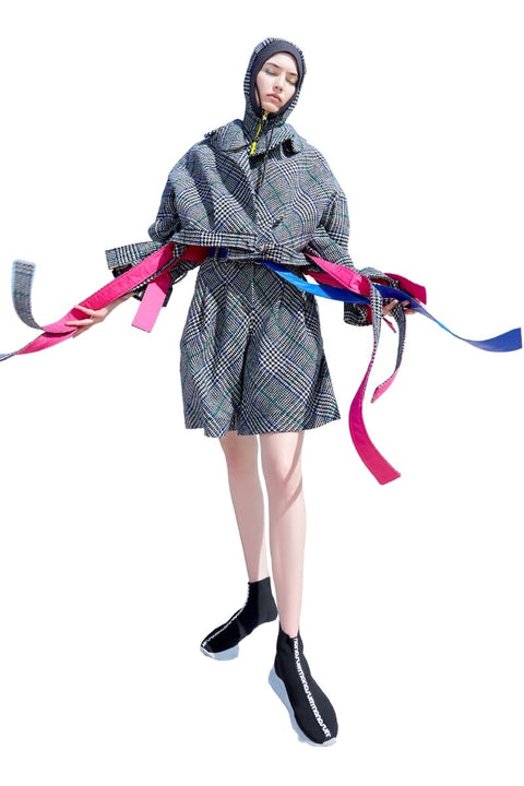 CAPE checkered - S-L / Checkered - TOP