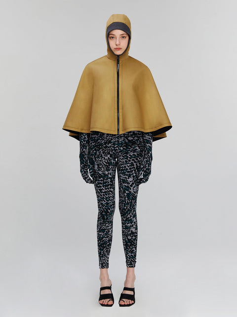 CAPE WATERPROOF beige/black - S-L / Black/beige - TOP