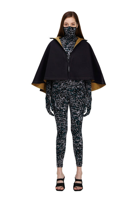 CAPE WATERPROOF beige/black - S-L / Black/beige - TOP