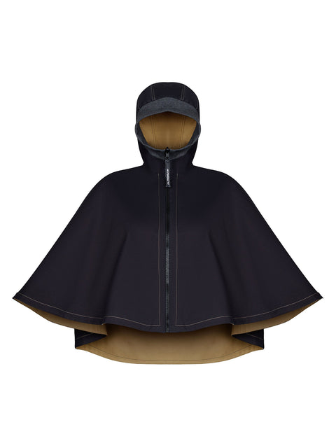 CAPE WATERPROOF beige/black - S-L / Black/beige - TOP