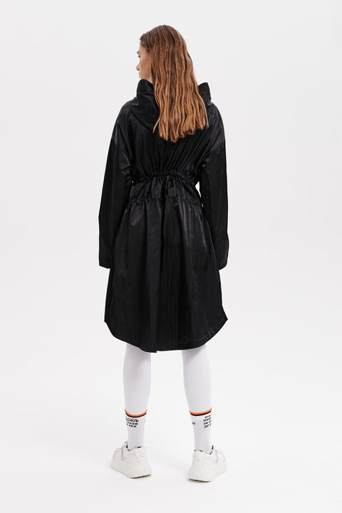 COAT DRAIN black - S-L / Black - TOP