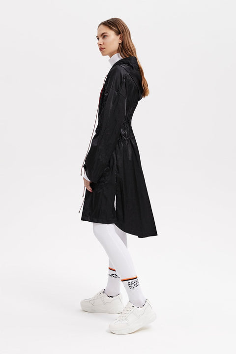 COAT DRAIN black - S-L / Black - TOP