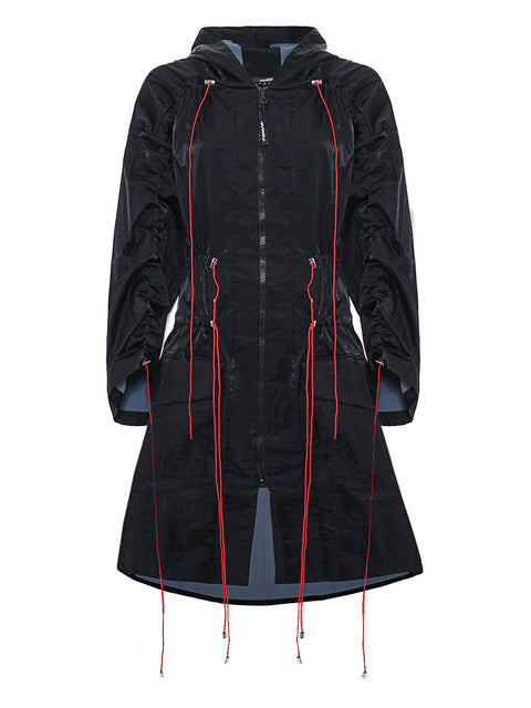 COAT DRAIN black - S-L / Black - TOP