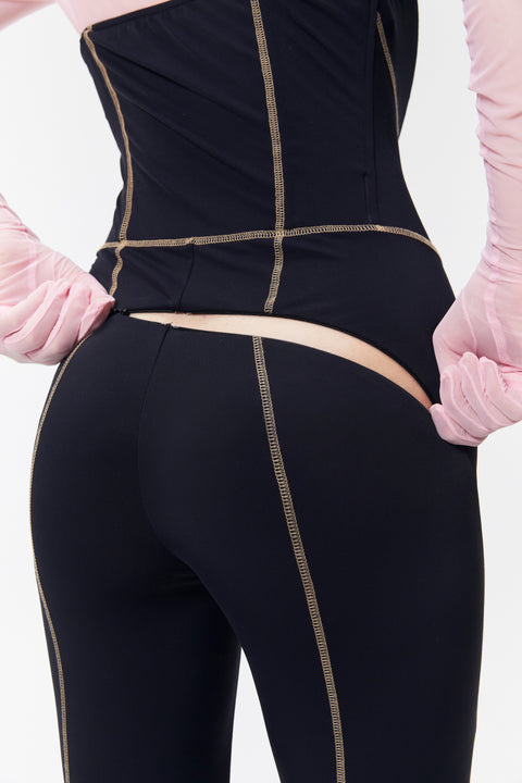 CORSET TIME TRAVELER Black - MONOSKIN
