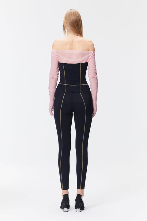 CORSET TIME TRAVELER Black - MONOSKIN