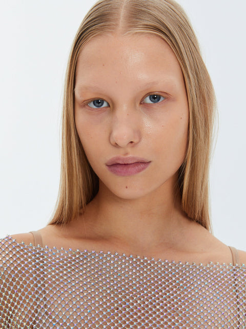 CROP Swarovski crystals Luxe - TOP
