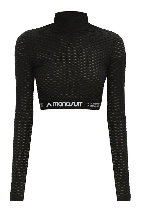 CROPTOP 3D black - TOP