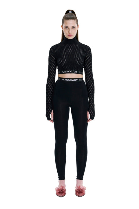 CROPTOP 3D black - TOP