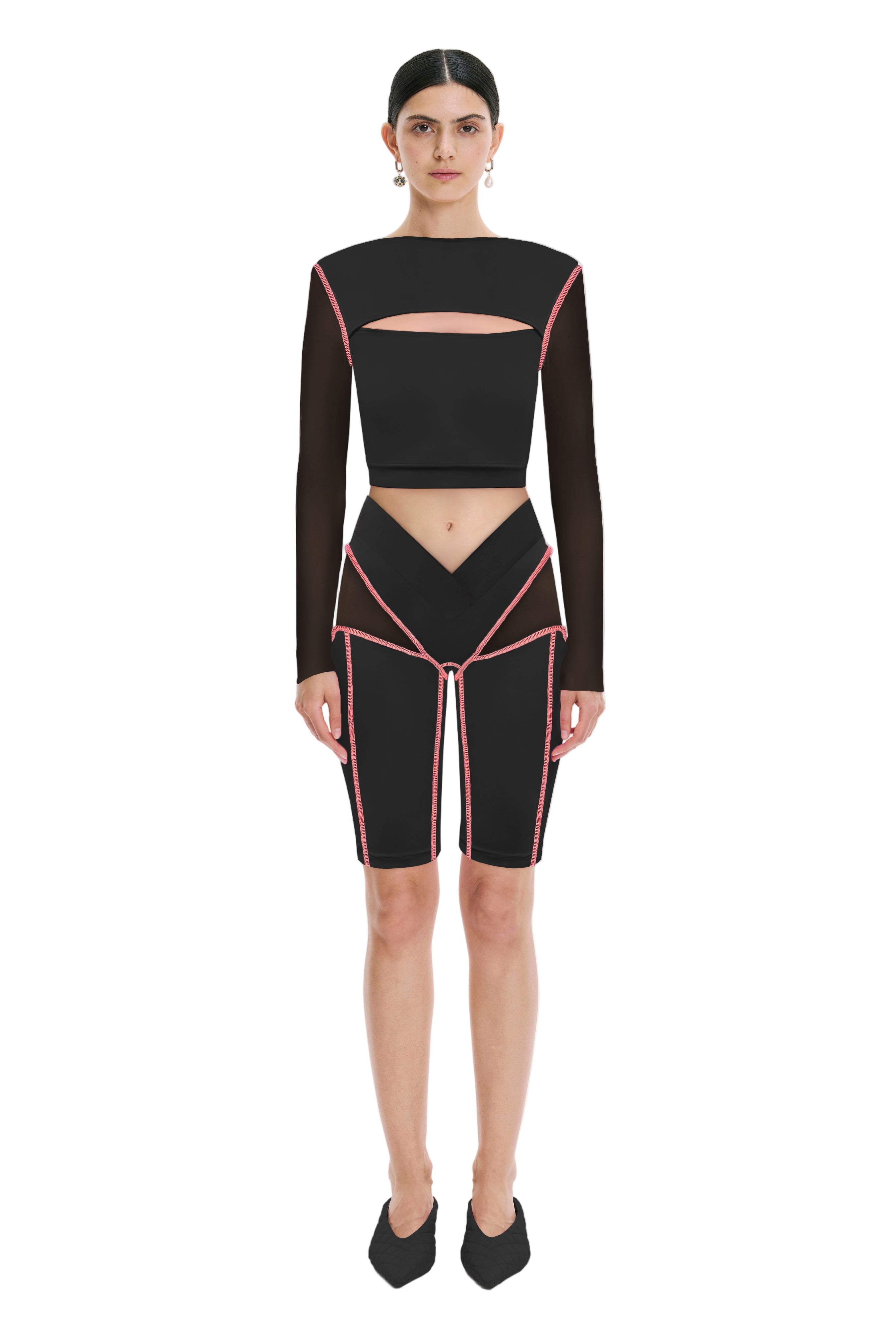 CROPTOP Erratic Black - S-M - Top