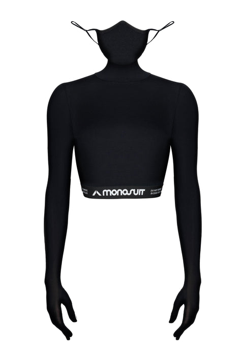CROPTOP MASK black - TOP