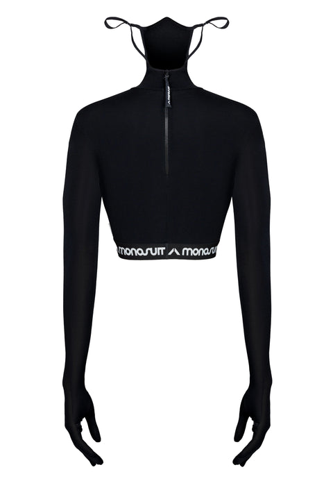 CROPTOP MASK black - TOP