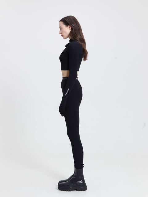 CROPTOP MASK black - TOP
