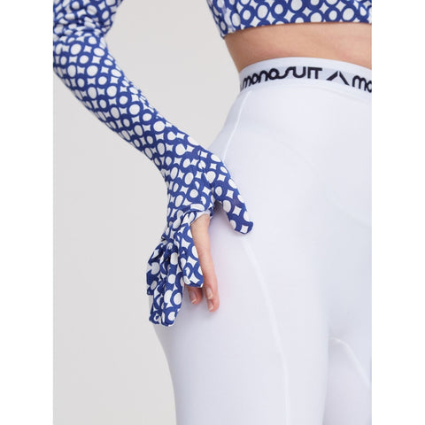 CROPTOP MASK RING blue - TOP