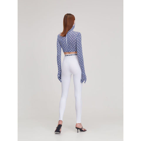 CROPTOP MASK RING blue - TOP