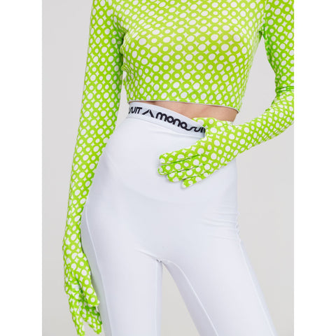 CROPTOP MASK RING lime - TOP