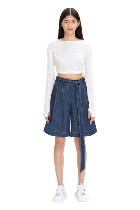 CROPTOP white - TOP