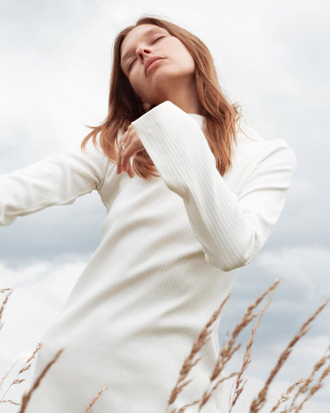DRESS BASIC INSTINCT white - S-M / White - DRESS