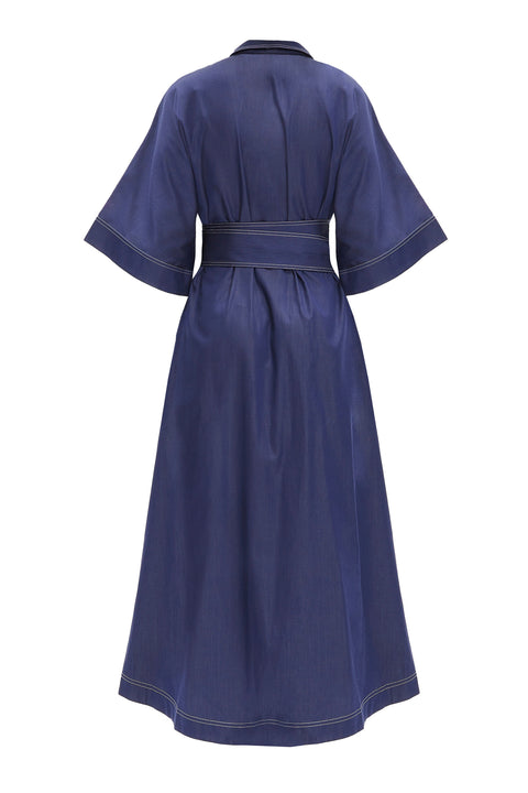DRESS DALAI MAMA blue - S-L / Blue - DRESS