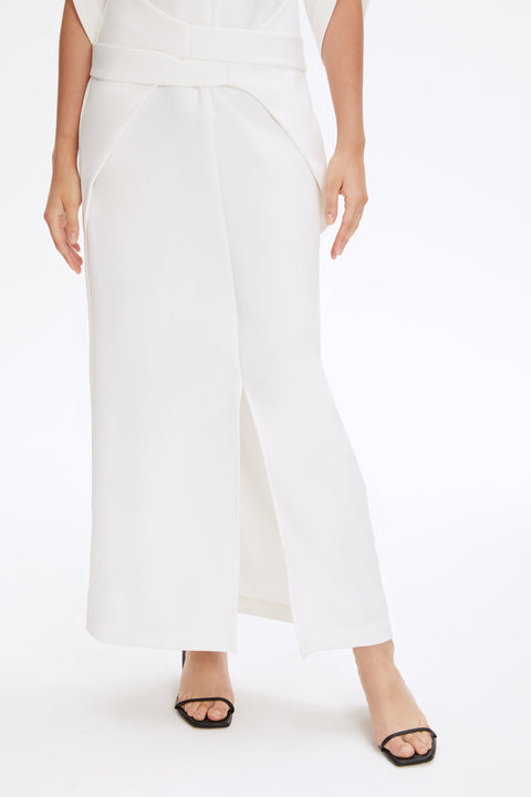 DRESS LEA NARROW white - DRESS