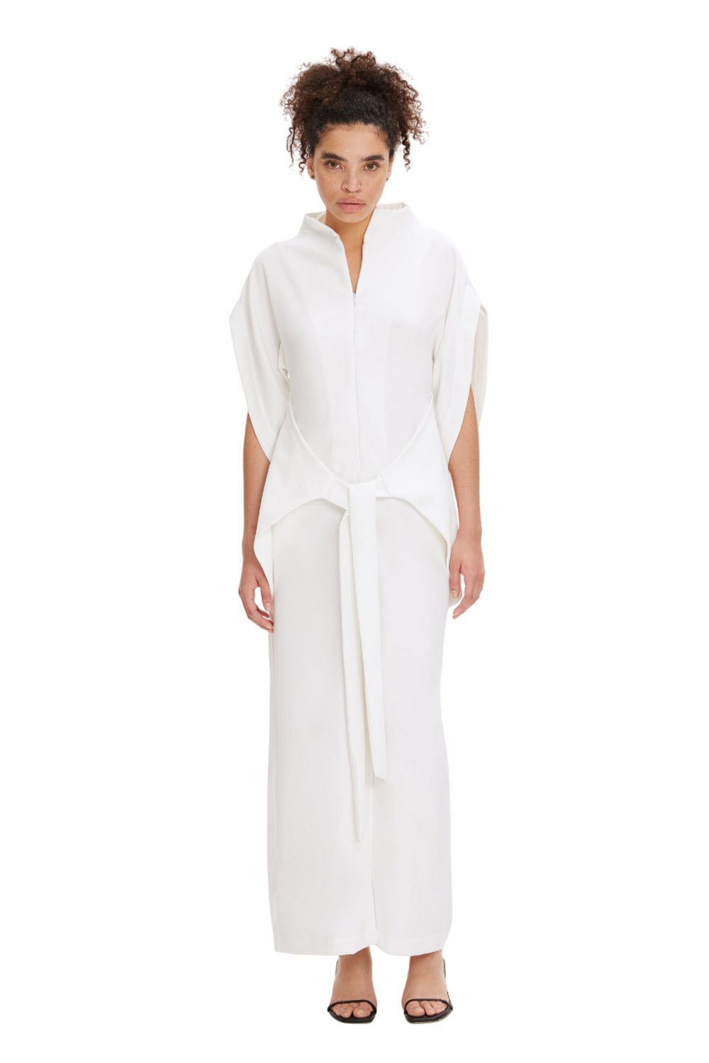 DRESS LEA NARROW white