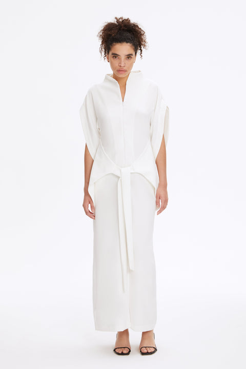 DRESS LEA NARROW white - DRESS