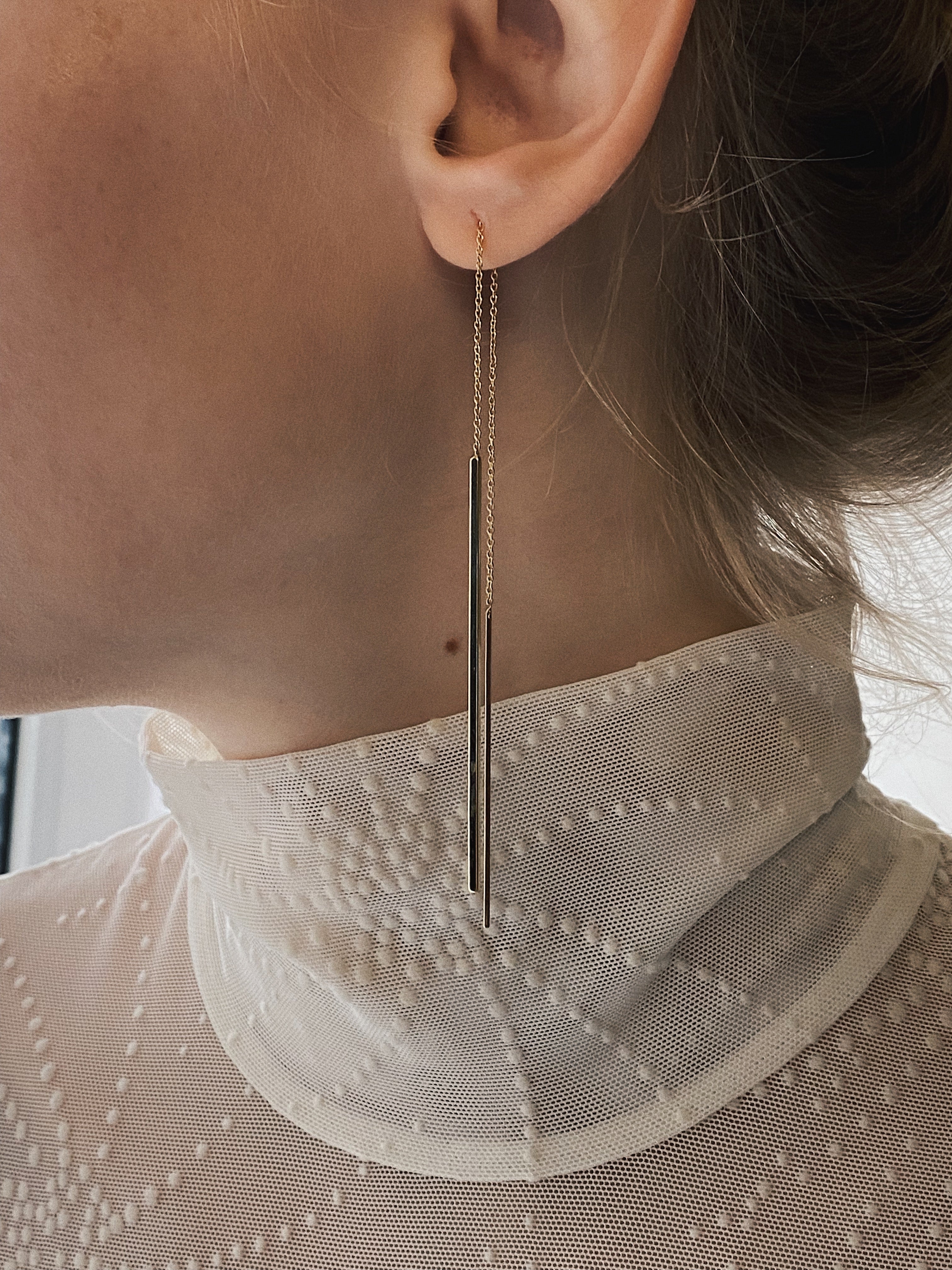 EARRINGS Long Silver - One size / Silver - Earrings