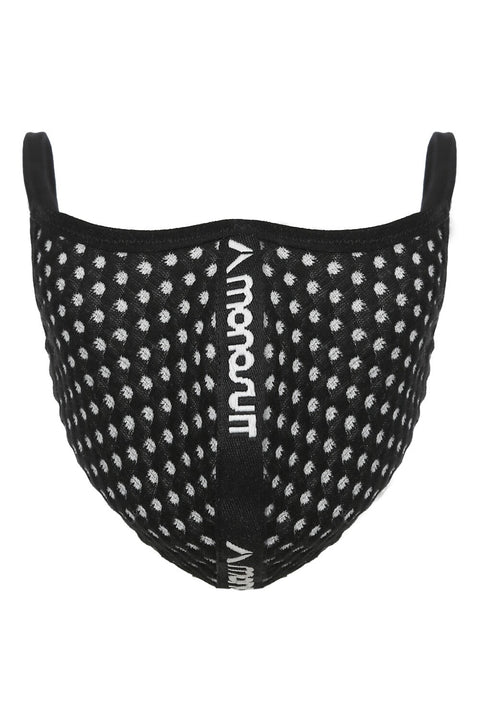 FACE MASK black/white dots - ONE SIZE / Black - ACCESSORIZE