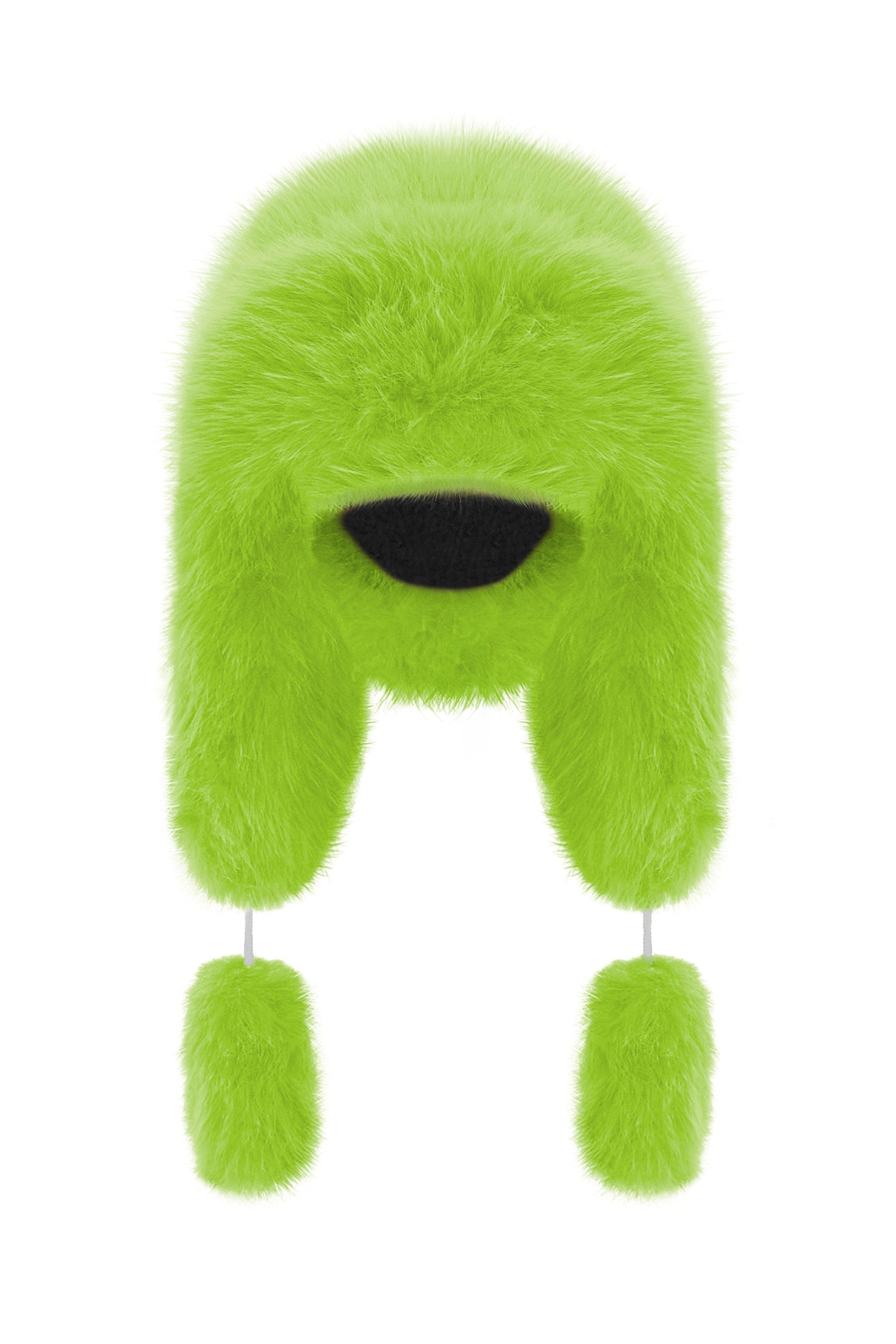 Fancy Poodle Faux Fur Hat Lime - One size / Green - Hats