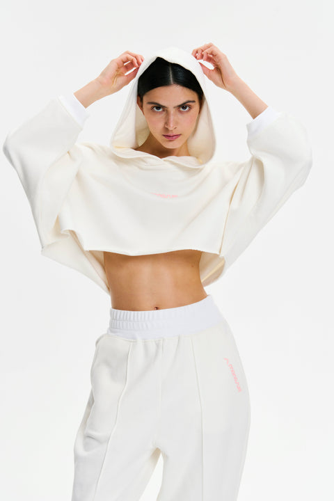 HOODIE SET LOGO white - SET