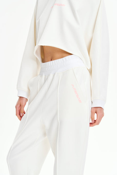 HOODIE SET LOGO white - SET