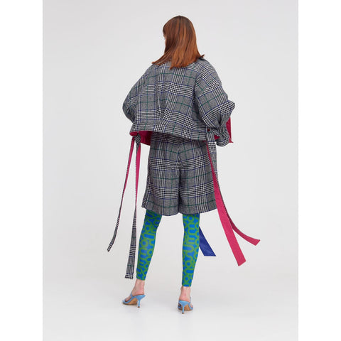 JACKET HALF TRENCH checkered - TOP