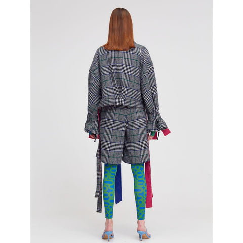 JACKET HALF TRENCH checkered - TOP